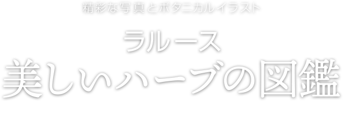 精彩な写真とボタニカルイラスト ラルース美しいハーブの図鑑